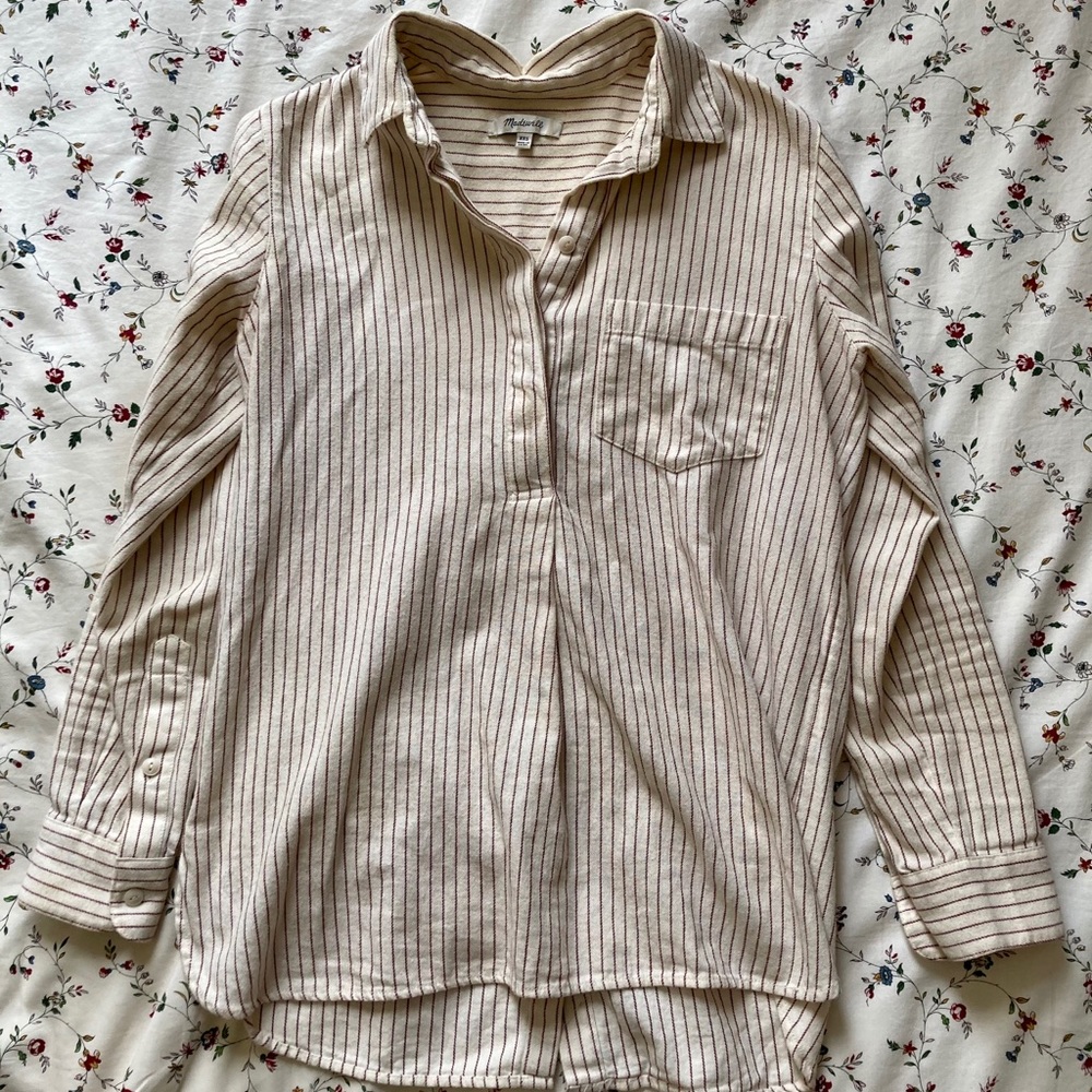 Madewell Button-Back Long-Sleeve Flannel